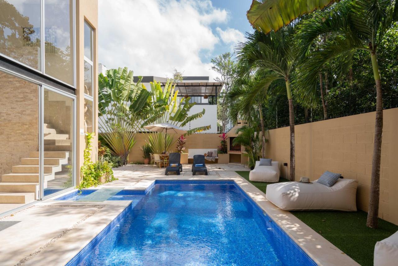 Tulum Private Modern Villa-Pool Beds-Ac-Internet-Parking-Grill Exterior photo